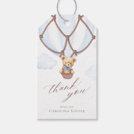 早く待てよ!ホットエアバルーンサンキュー ギフトタグ