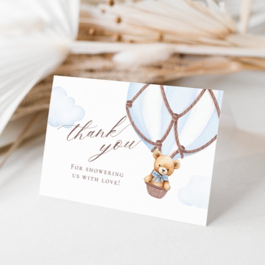 早く待てよ！ホットエアバルーンサンキュー サンキューカード