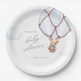 早く待てよ!ホットエアバルーンベビーシャワー ペーパープレート