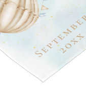 早く待てよ！ホットエアバルーン赤ちゃんシャワー ショートテーブルランナー (コーナー)