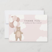 早く待てよ | ライトピンクの女の子 サンキューカード (正面)