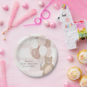 早く待てよ | 淡いピンクの女の子の赤ちゃんシャワー ペーパープレート (パーティー)