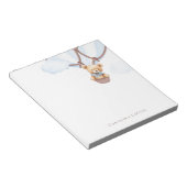 早く待てよ!熱い空気の中でテディベア ノートパッド (アングル)