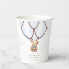 早く待てよ!熱い空気の中でテディベア 紙コップ