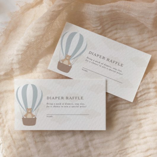 早く待てよ |男の赤ちゃんブルーバルーンシャワー エンクロージャーカード