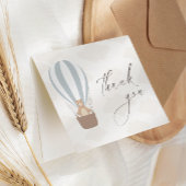 早く待てよ |男の赤ちゃんブルーバルーンシャワー サンキューカード