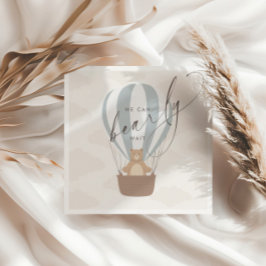 早く待てよ |男の赤ちゃんブルーバルーンシャワー スタンダードカクテルナプキン