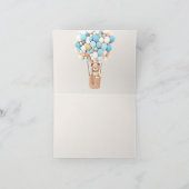 早く待てよ！赤ちゃんシャワーありがとう サンキューカード (内部)