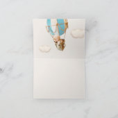 早く待てよ！赤ちゃんシャワーありがとう サンキューカード (内部)