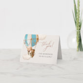 早く待てよ！赤ちゃんシャワーありがとう サンキューカード (正面)