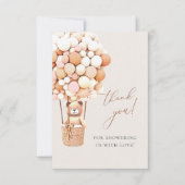 早く待てよ！赤ちゃんシャワーありがとう サンキューカード (正面)