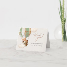 早く待てよ!赤ちゃんシャワーありがとう サンキューカード