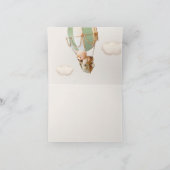 早く待てよ！赤ちゃんシャワーありがとう サンキューカード (内部)