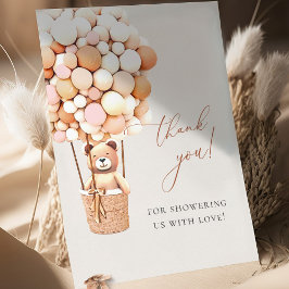 早く待てよ！赤ちゃんシャワーありがとう サンキューカード