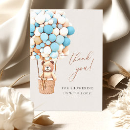 早く待てよ!赤ちゃんシャワーありがとう サンキューカード