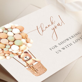 早く待てよ！赤ちゃんシャワーありがとう サンキューカード