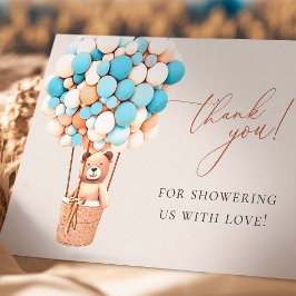 早く待てよ!赤ちゃんシャワーありがとう サンキューカード