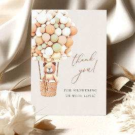 早く待てよ！赤ちゃんシャワーありがとう サンキューカード