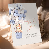 早く待てよ!赤ちゃんシャワーありがとう サンキューカード