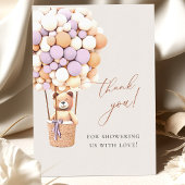 早く待てよ！赤ちゃんシャワーありがとう サンキューカード