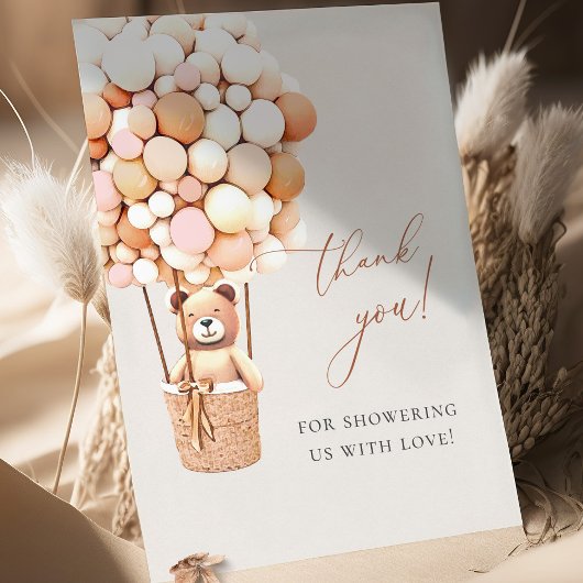 早く待てよ！赤ちゃんシャワーありがとう サンキューカード