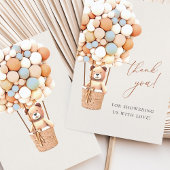 早く待てよ!赤ちゃんシャワーありがとう サンキューカード