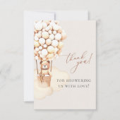 早く待てよ！赤ちゃんシャワーありがとう サンキューカード (正面)