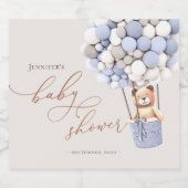 早く待てよ！赤ちゃんシャワーきらめくワインラボ スパークリングワインラベル (シングルラベル)