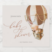 早く待てよ！赤ちゃんシャワーきらめくワインラボ スパークリングワインラベル (シングルラベル)