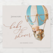 早く待てよ！赤ちゃんシャワーきらめくワインラボ スパークリングワインラベル (シングルラベル)