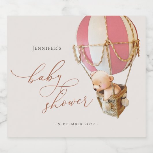 早く待てよ!赤ちゃんシャワーきらめくワインラボ スパークリングワインラベル (シングルラベル)