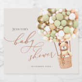 早く待てよ！赤ちゃんシャワーきらめくワインラボ スパークリングワインラベル (シングルラベル)