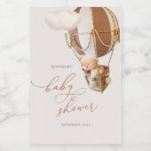 早く待てよ！赤ちゃんシャワーミニワインラベル ワインラベル (シングルラベル)