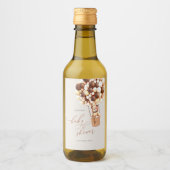 早く待てよ！赤ちゃんシャワーミニワインラベル ワインラベル (正面)