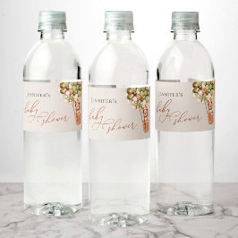 早く待てよ！赤ちゃんシャワー水ボトルラベル ペットボトルラベル