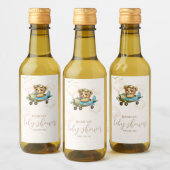 早く待てよ!赤ちゃんシャワー水ボトルラベル ワインラベル (ボトル)