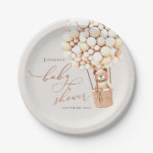 早く待てよ!赤ちゃんシャワー ペーパープレート (正面)