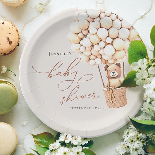 早く待てよ!赤ちゃんシャワー ペーパープレート