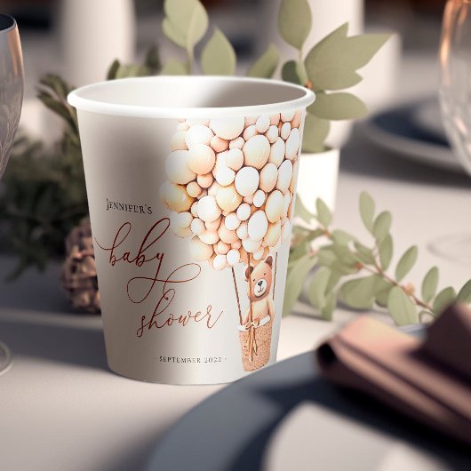 早く待てよ!赤ちゃんシャワー 紙コップ