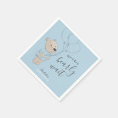 早く待てよ | Teddy Bear Baby Shower スタンダードカクテルナプキン (角)