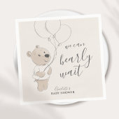 早く待てよ | Teddy Bear Baby Shower スタンダードカクテルナプキン