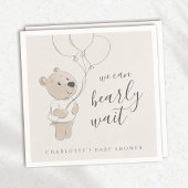 早く待てよ | Teddy Bear Baby Shower スタンダードカクテルナプキン