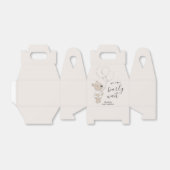 早く待てよ | Teddy Bear Baby Shower フェイバーボックス (折り畳みなし)