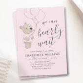 早く待てよ | Teddy Bear Baby Shower 招待状