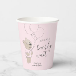 早く待てよ | Teddy Bear Baby Shower 紙コップ