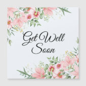 早く得る、水色ピンクのフローラ春磁石 (正面)