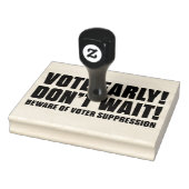 早く投票！待つな！有権者の抑圧に注意する ラバースタンプ (スタンプ)