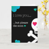 早く死ね カード (黄色い花)