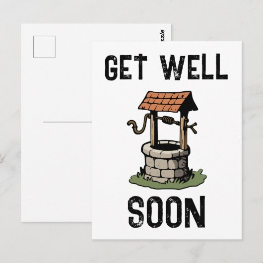 早く治してね ポストカード (正面/裏面)