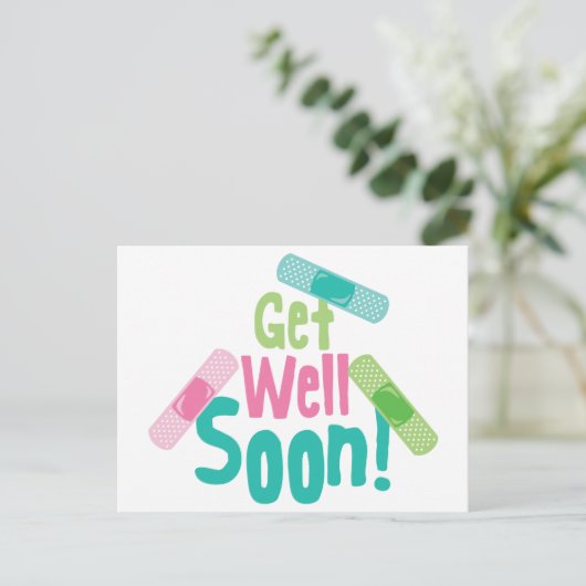 早く治ってねバンドエイド ポストカード (スタンド正面)